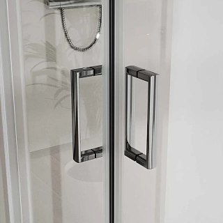 Ограждение душевое VINCEA City 90х90 прозрачное стекло, хром VSS-5CT900CL