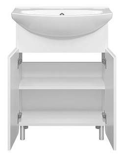 Комплект мебели 65 "Чегет-65" напольная 2 дв. белая эмаль MISTY (ум.Балтика-65)