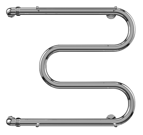 Полотенцесушитель  500х700  М-ОБР с полкой TERMINUS
