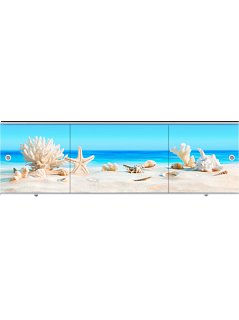 Экран д/ванны АРТ 1,68м (алюминий.) песчаный берег №49 (МетаКам)