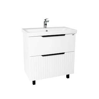 Комплект мебели 80 "Сицилия-80" напольная 2 ящ. белая VIANT (ум.MODUO-80)