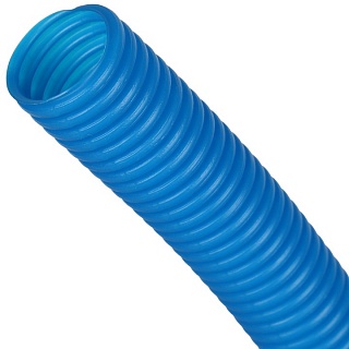 Труба гофрированная ПНД, цвет синий 25 для труб диаметром 20 мм, бух.50м.  (SPG-0001-502520) STOUT