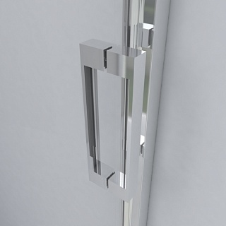 Дверь для душа Vincea Lugano VDS-1L130CLB-1 черный, стекло прозрачное