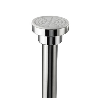 Карниз для ванной 1,3- 2,4 хром без колец, нерж. с усиленным креплением (10023)