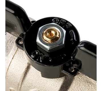 Кран шар. полнопроходной с амер. баб. ВН 3/4" (15/60) SVB-0007-200020) STOUT ЧЁРНЫЙ МАХОВИК (замена арт.57612)