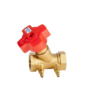 Клапан балансировочный ручной латунь Ду 25 RSV54 G1" Ру16 Тмакс=110 оС ВР Kvs=9,3 м3/ч REON (025RSV54) (136545)