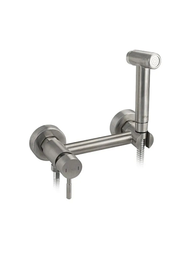 GFmark Смеситель гигиенический настенный САТИН из нержавеющей стали (2048) 