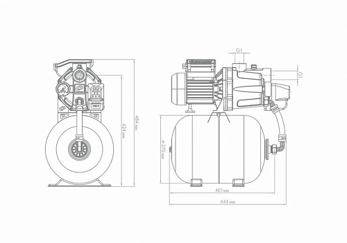 Насосная станция "Джамбо" 55/35П-18 (2.0) (3013)