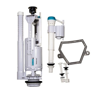 Арматура д/унитаза 1/2" нижняя подводка 2-ур Iddis F012400-01К