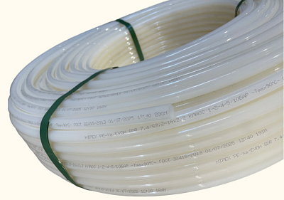 Труба PEX-a 25х3.5мм натуральная (универсальная)  EVOH   50м бухта, (HPWER00003/1) Hipex