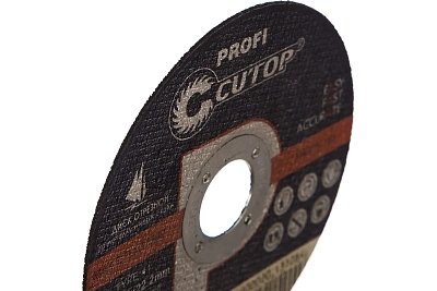 Круг отрезной 115х2,0х22,2  по металлу, нержавеющей стали Cutop Profi T41-115 ( Ресурс в несколько раз больше чем у Луги!) 50-559