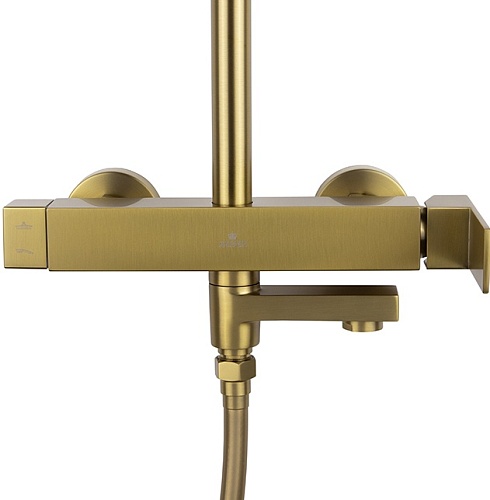 Душ. система KAISER Cube золото матовое (01582-3)