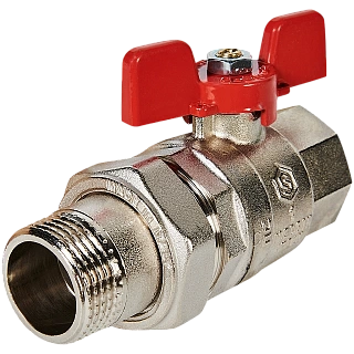 Кран шар. полнопроходной с амер. (EPDM) с упл. на сгоне баб. ВН 1" (8/32) SVB-1007-200025 STOUT (замена арт.74106)