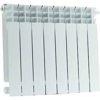 Радиатор биметаллический нижнее правое под. 5 секций TITAN VENTIL 500 (SRB-3320-050005) STOUT 