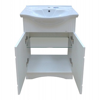 Комплект мебели 65 "Эльбрус-65" напольная белая MISTY (ум.Байкал-65)