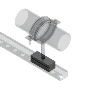 Опора подвижная (скользящая) TSE 28 F1 (120/20 шт/кор) (09411001)