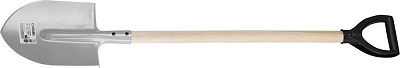 Лопата штыковая, ЛКО, деревянный черенок, с рукояткой, СИБИН (39510)