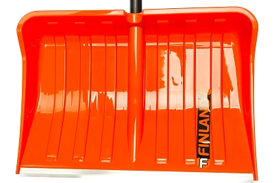 Лопата снеговая, деревянный черенок  FINLAND ORANGE 550х385х1515 мм 1731-ч 