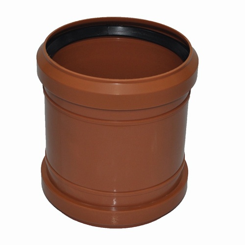 Муфта НПВХ соединительная SN4 Ду 160 Хемкор