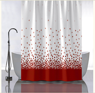 Штора д/ванной комнаты 180х180 "Романтика" без колец (PL) 01-120