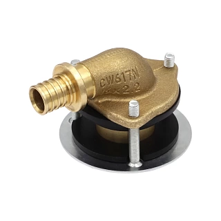 Угольник 16*2,2  х 1/2" F вн.р аксиальный настенный для гипсокартона VIEIR  VPD163F  